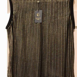 GOLD LEAF Sleeveless Men Top See Through Silver XL